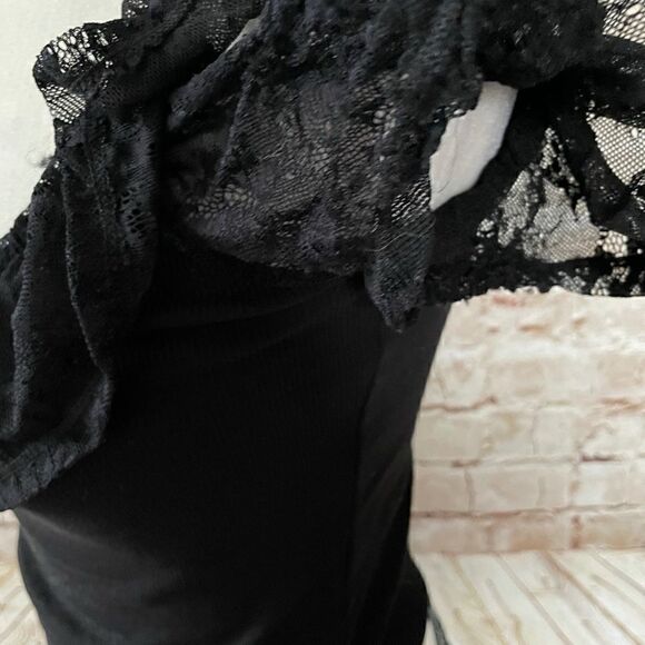 ASOS lace ribbed crop top - Picture 3 of 7